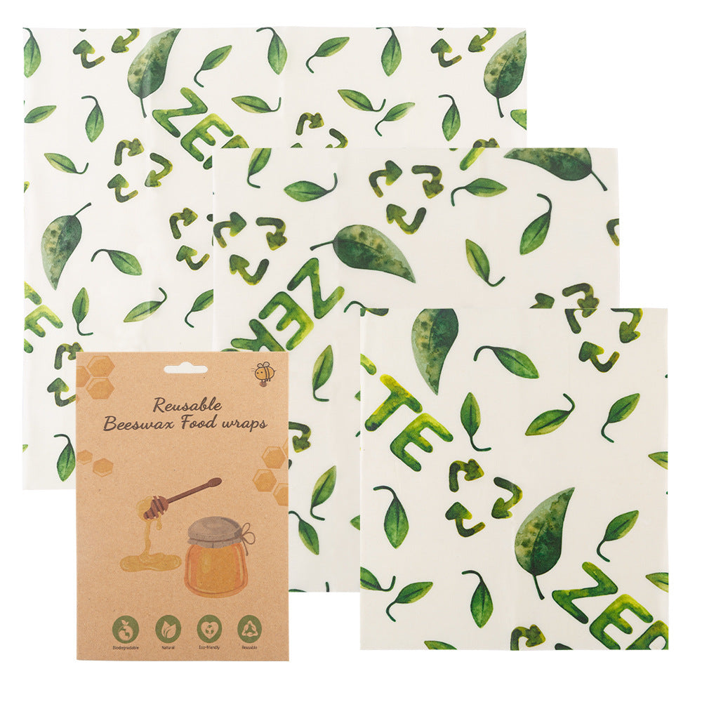 Beeswax Wrapping Paper 3 Pack - Sustainable Food Storage Solution