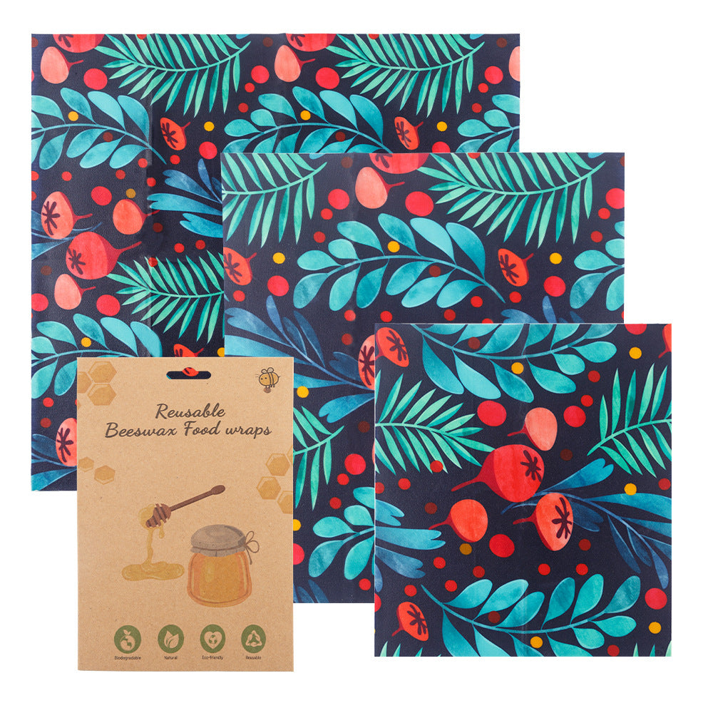 Beeswax Wrapping Paper 3 Pack - Sustainable Food Storage Solution
