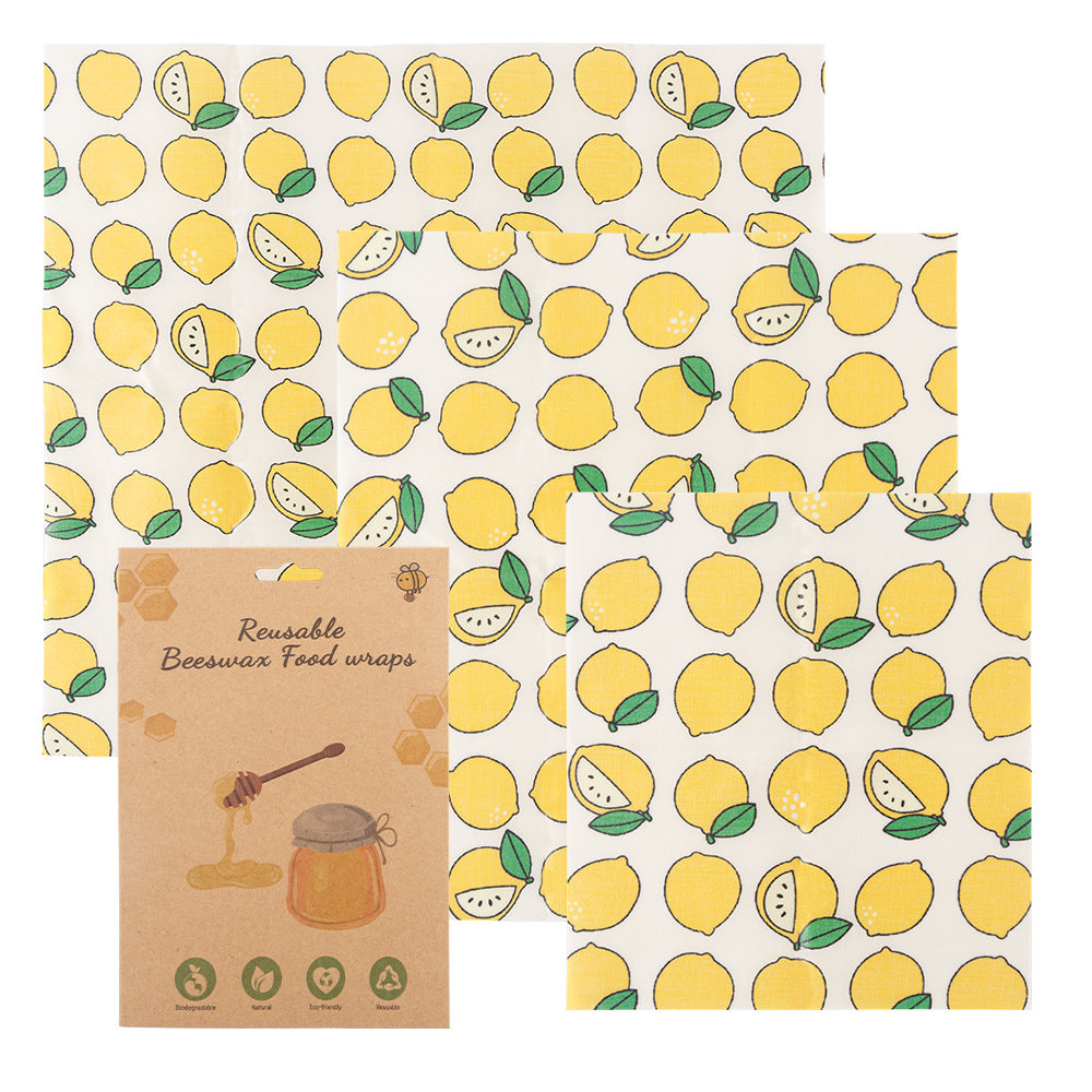 Beeswax Wrapping Paper 3 Pack - Sustainable Food Storage Solution