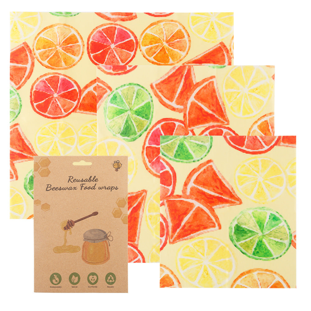 Beeswax Wrapping Paper 3 Pack - Sustainable Food Storage Solution