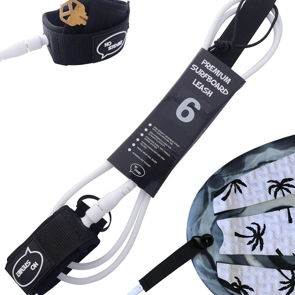 Ho Stevie! Premium Surf and SUP Leash 9ft - Max Strength Kink-Free with Padded Ankle Cuff