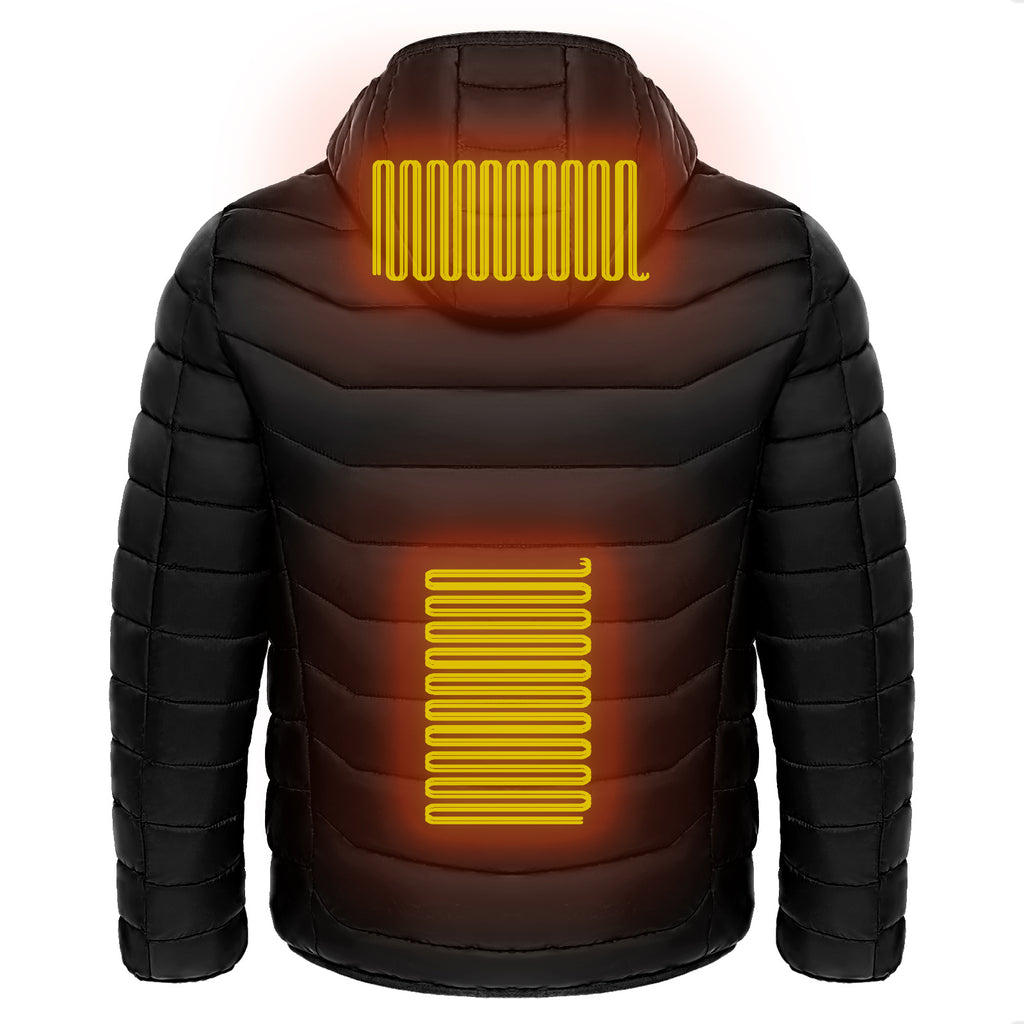 Unisex Heated Jacket – Lightweight, Hooded, and Battery-Compatible