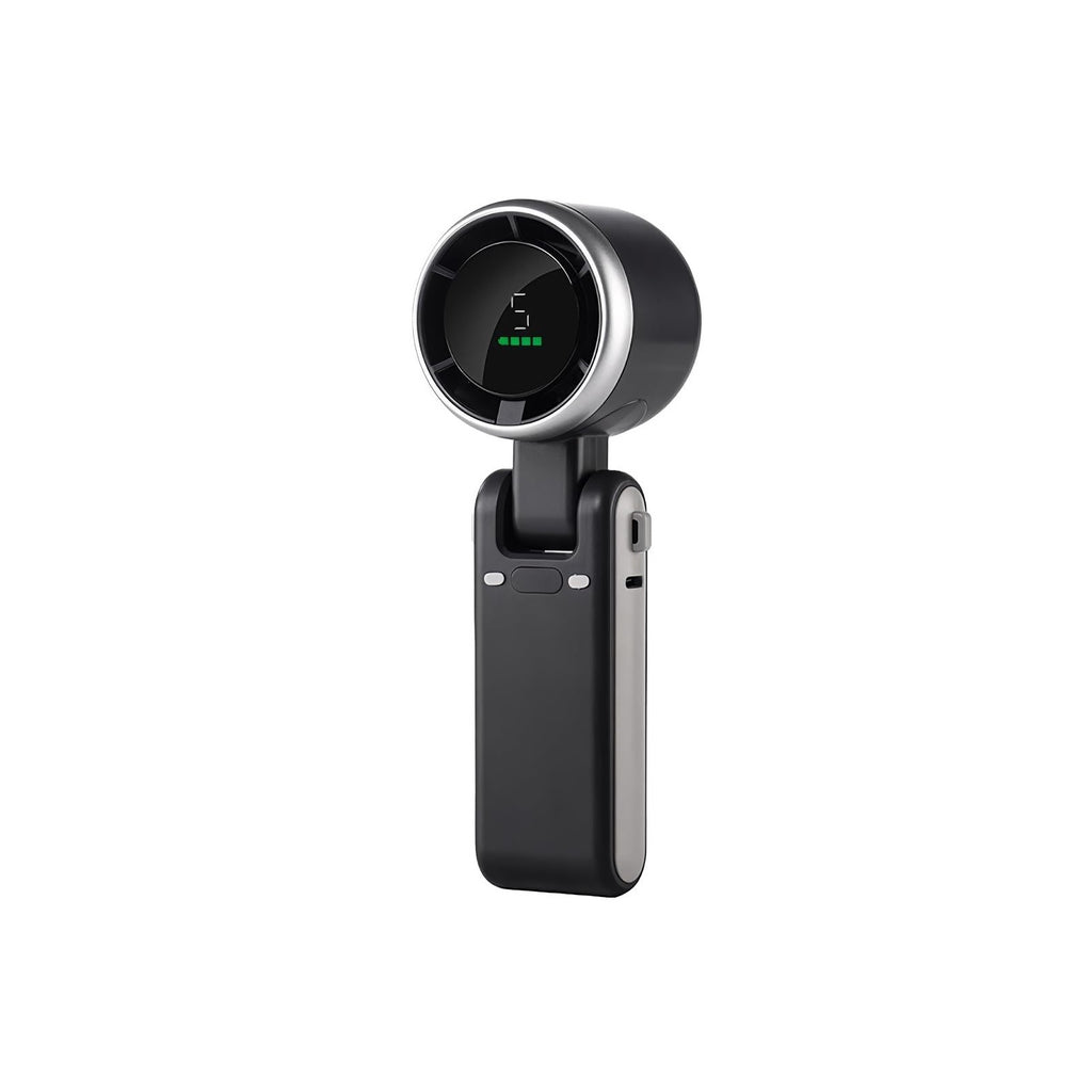 180° Folding Mini Turbo Fan – Portable, Powerful & Hands-Free Cooling for Any Adventure!