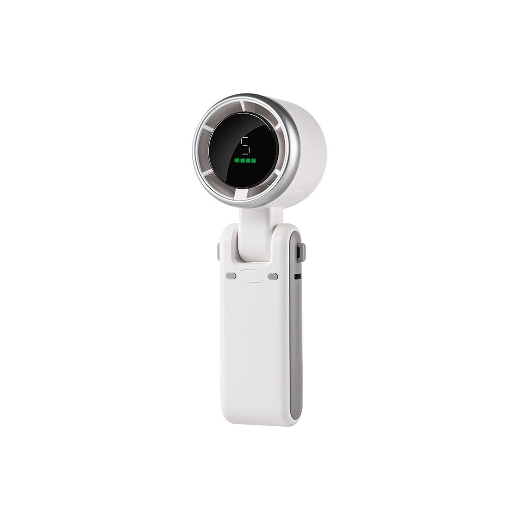180° Folding Mini Turbo Fan – Portable, Powerful & Hands-Free Cooling for Any Adventure!