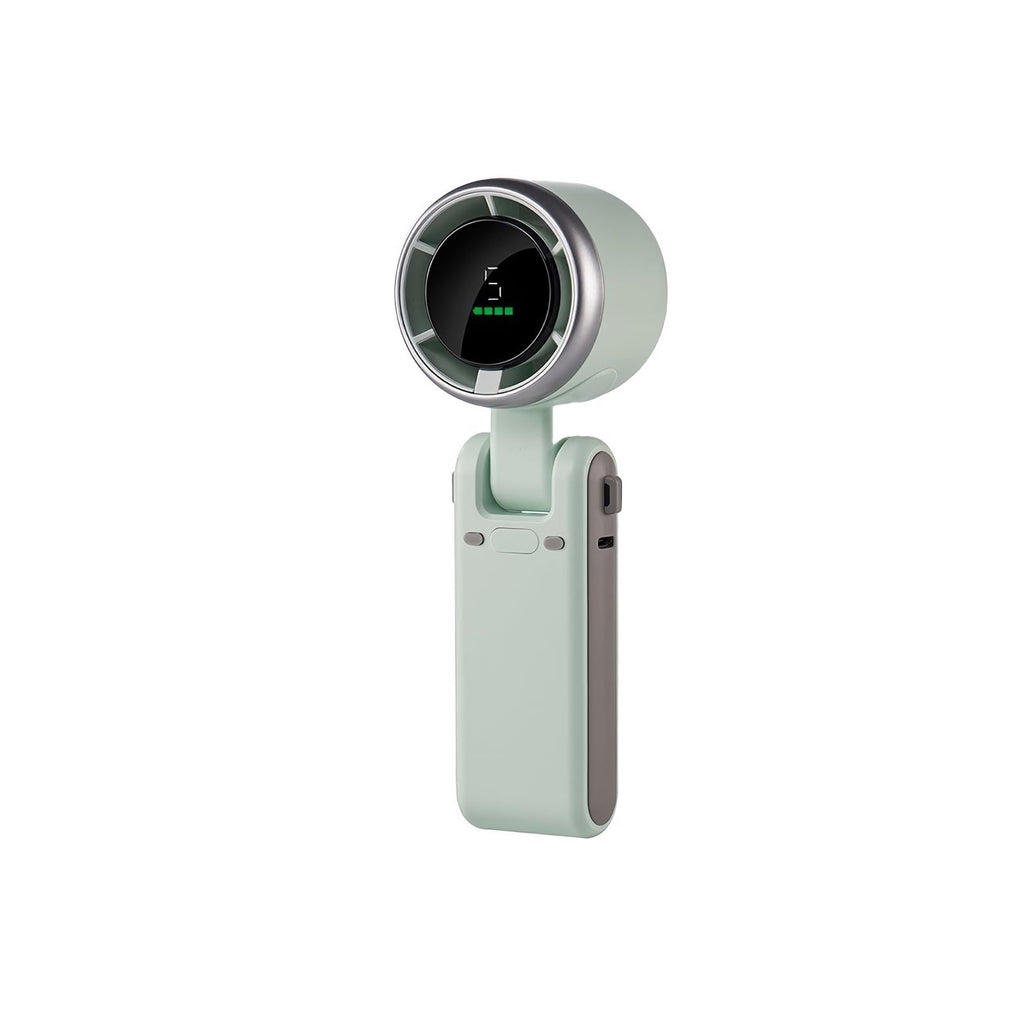 180° Folding Mini Turbo Fan – Portable, Powerful & Hands-Free Cooling for Any Adventure!