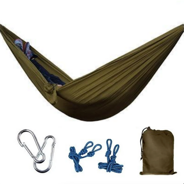 Hamaca ligera para mochileros: duradera, portátil y perfecta para aventuras al aire libre