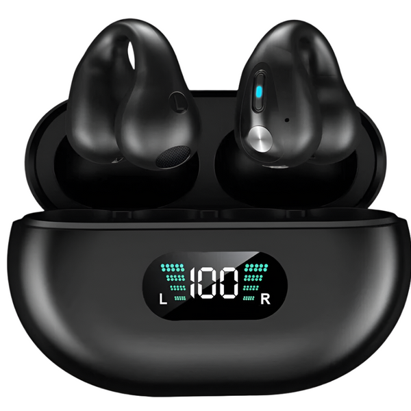 Open-Ear Bone Conduction Earbuds – Bluetooth 5.3 | HiFi Bass | Sweatproof & Ultra-Light