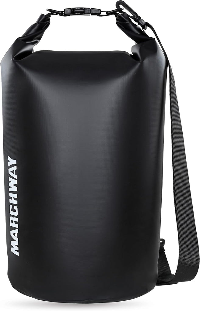 MARCHWAY 5L Floating Waterproof Dry Bag - Roll-Top Backpack 500D Tarpaulin