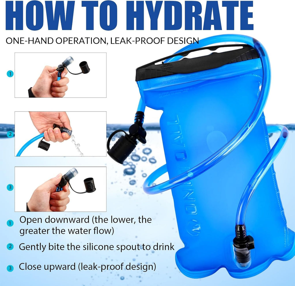 ONETOALL Running Vest - Lightweight 150g Hydration Backpack 2L for Trail Running Marathon Hiking
