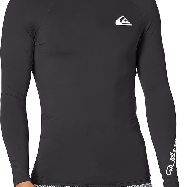 Quiksilver Men's All Time Long Sleeve Rashguard Surf Shirt UPF 50+