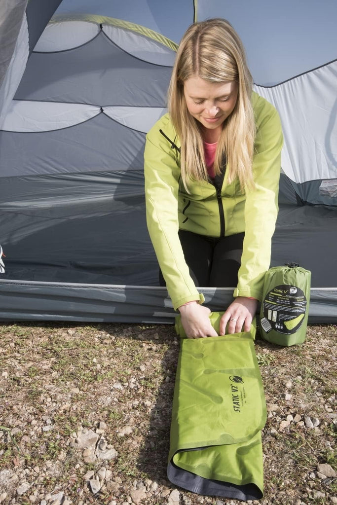 Klymit Static V2 Inflatable Sleeping Pad - Ultralight 1 lb V-Chamber Design for Backpacking