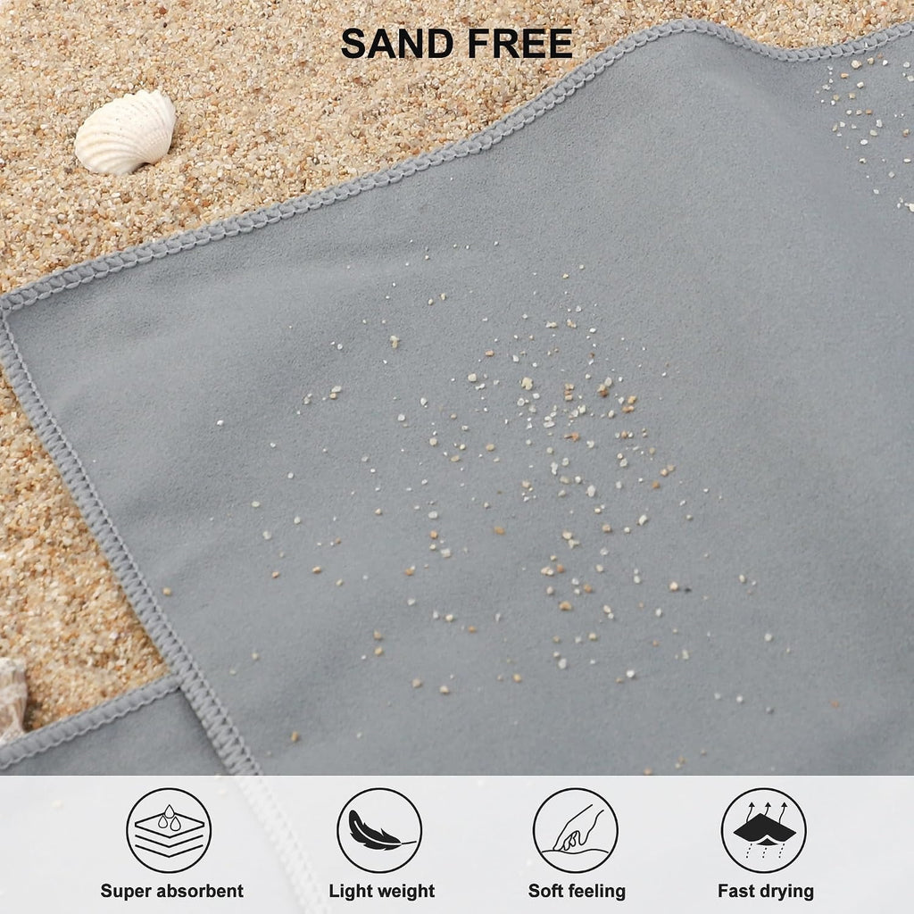 Rainleaf Microfiber Towel - Quick Dry Super Absorbent Ultra Compact Travel and Outdoor Towel