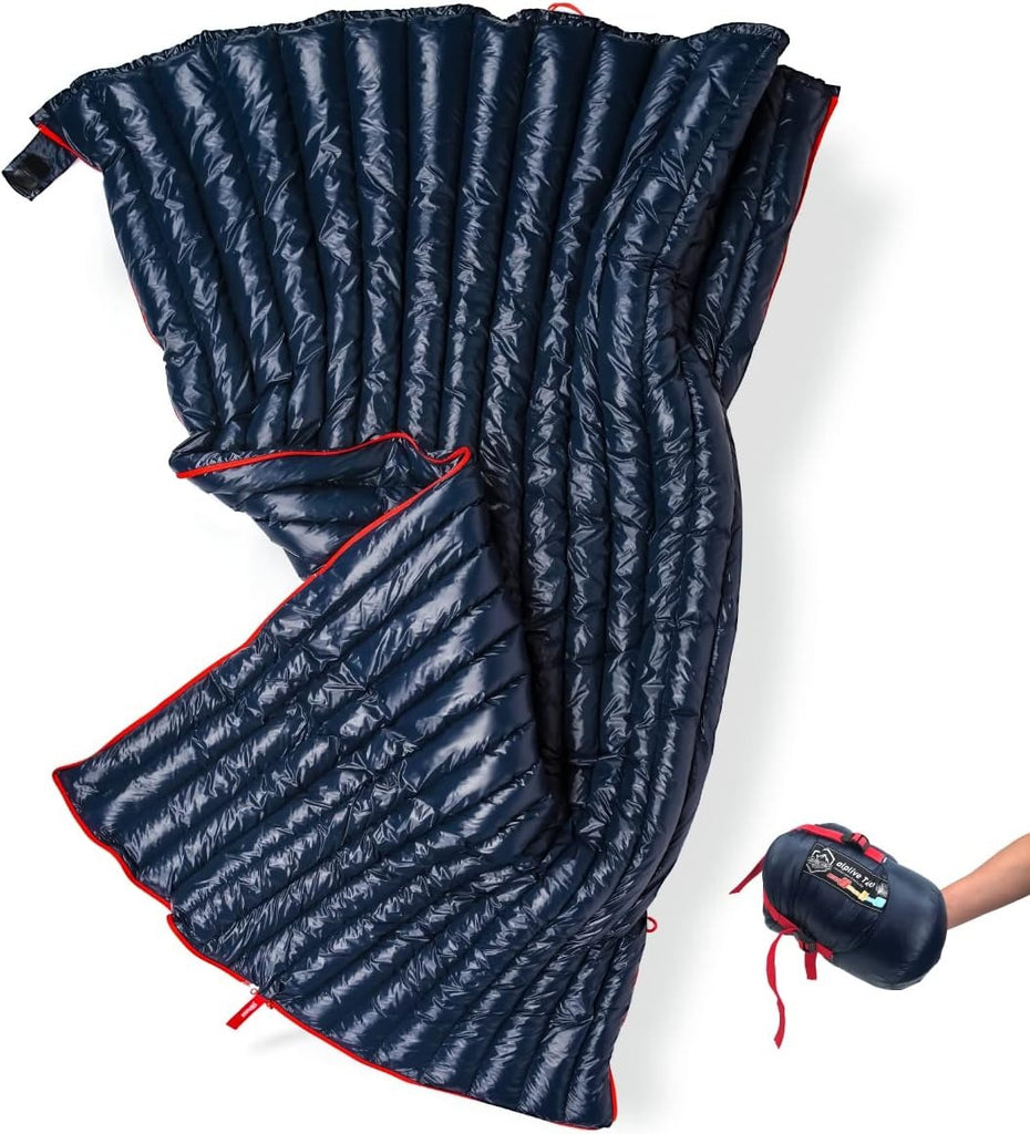 ZOOOBELIVES Ultralight Backpacking Down Sleeping Bag 32-50F - 650 Fill Power 770g Compressible