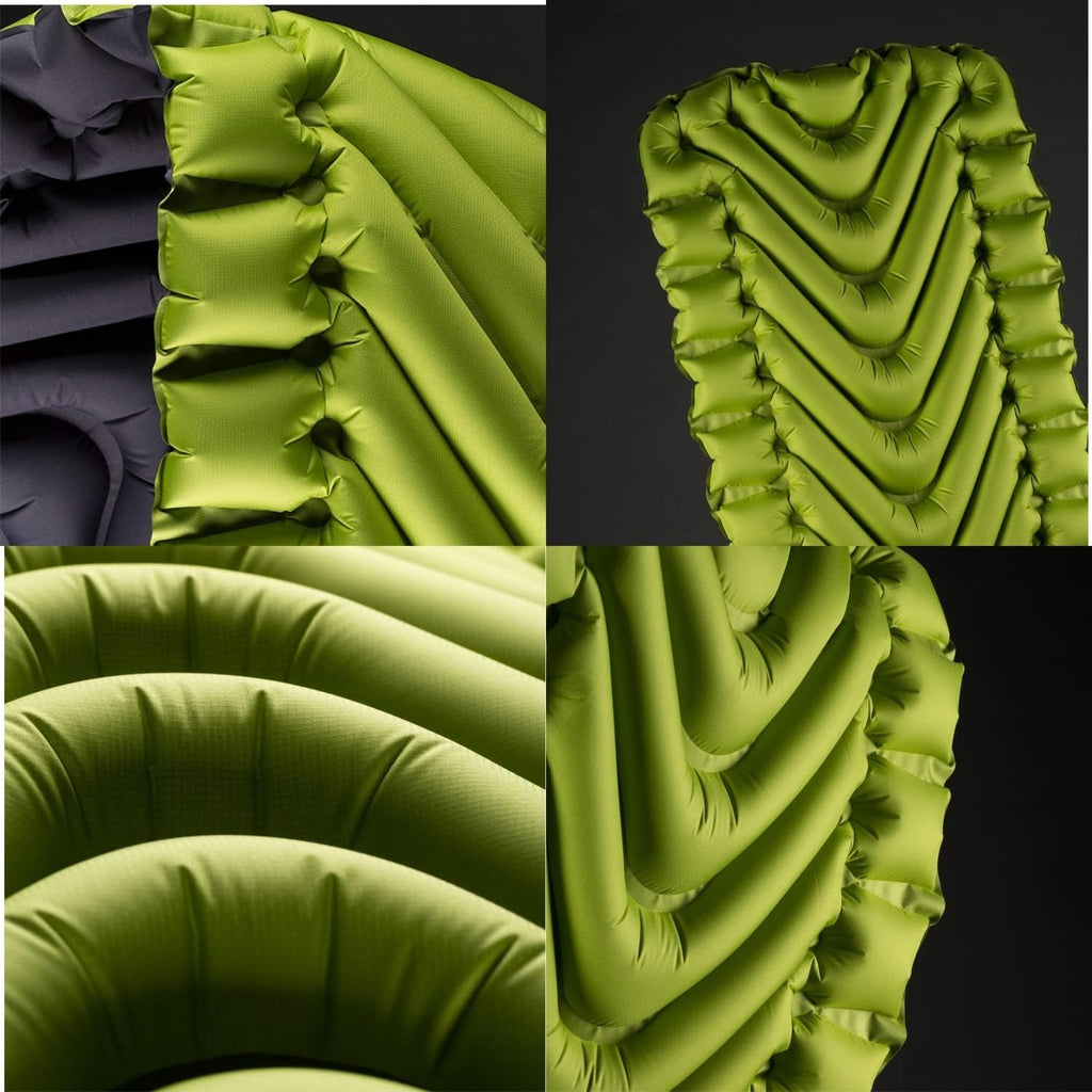 Klymit Static V2 Inflatable Sleeping Pad - Ultralight 1 lb V-Chamber Design for Backpacking