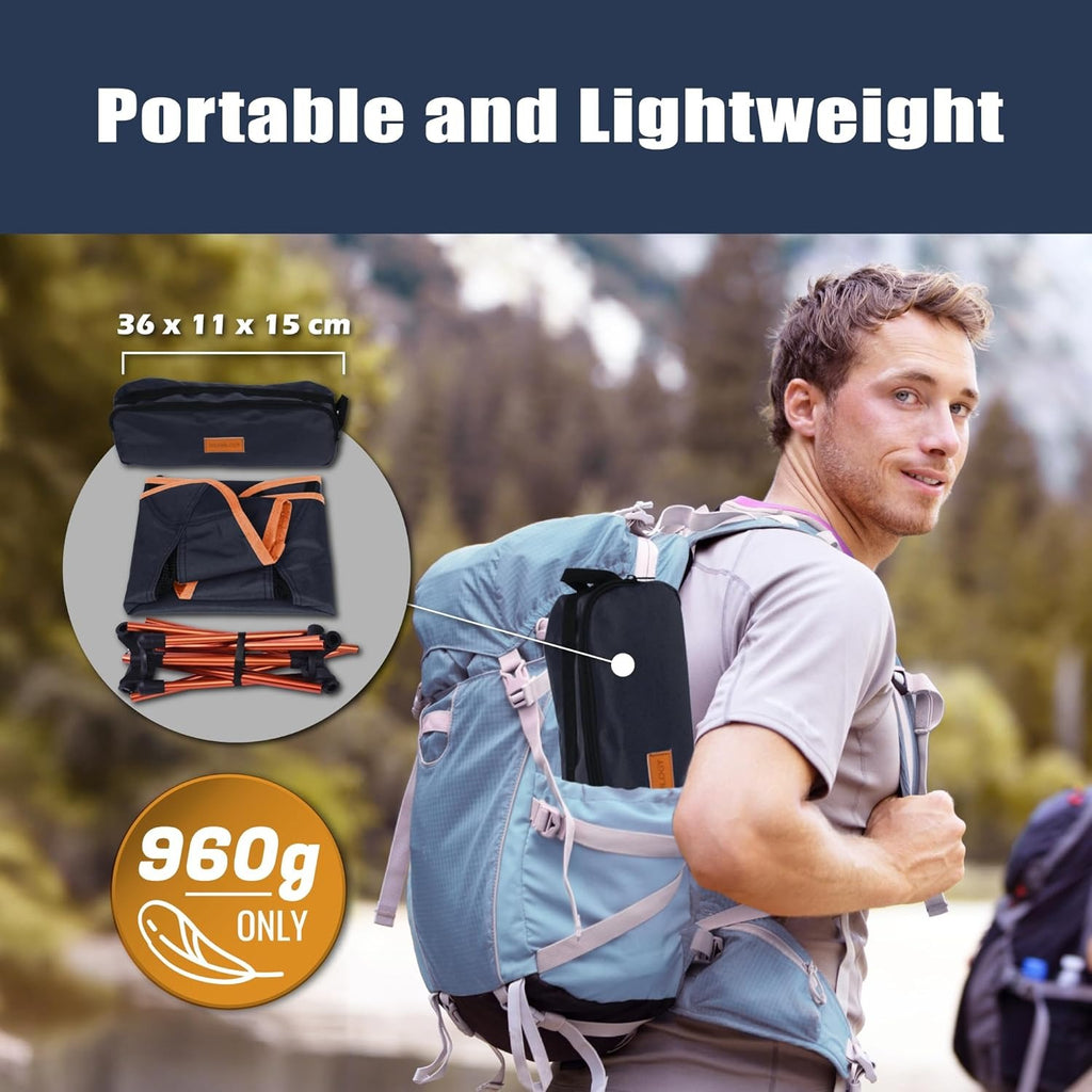 Trekology YIZI GO Ultralight Portable Camping Chair - Aircraft Aluminum Compact Backpacking Chair