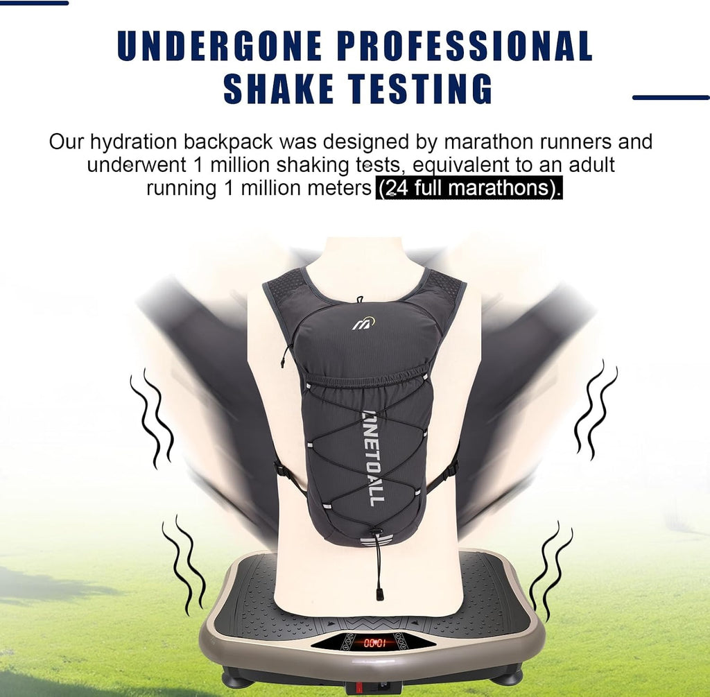 ONETOALL Running Vest - Lightweight 150g Hydration Backpack 2L for Trail Running Marathon Hiking