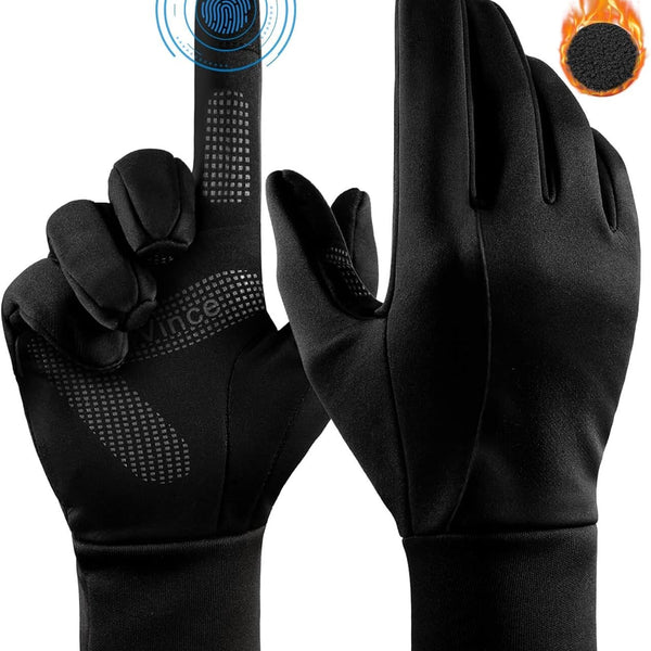 Winter Touchscreen Gloves - Water Resistant Windproof Anti-Slip for Running Hiking Cycling
