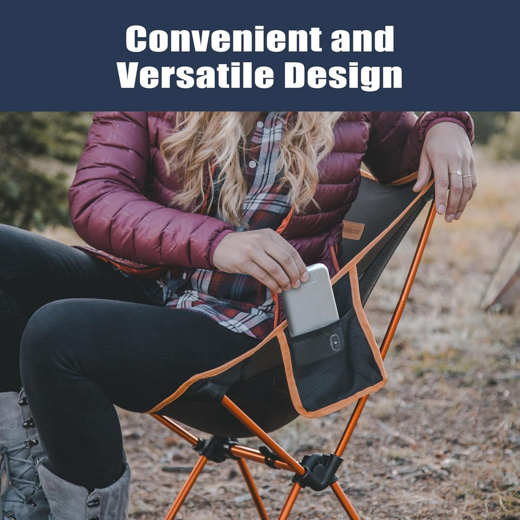 Trekology YIZI GO Ultralight Portable Camping Chair - Aircraft Aluminum Compact Backpacking Chair