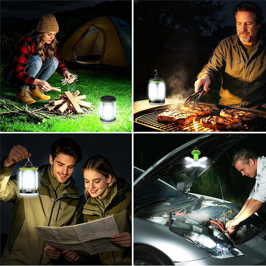 Blukar Camping Lantern Rechargeable - 60 LED 7 Light Modes USB-C Waterproof 10+ Hour Runtime