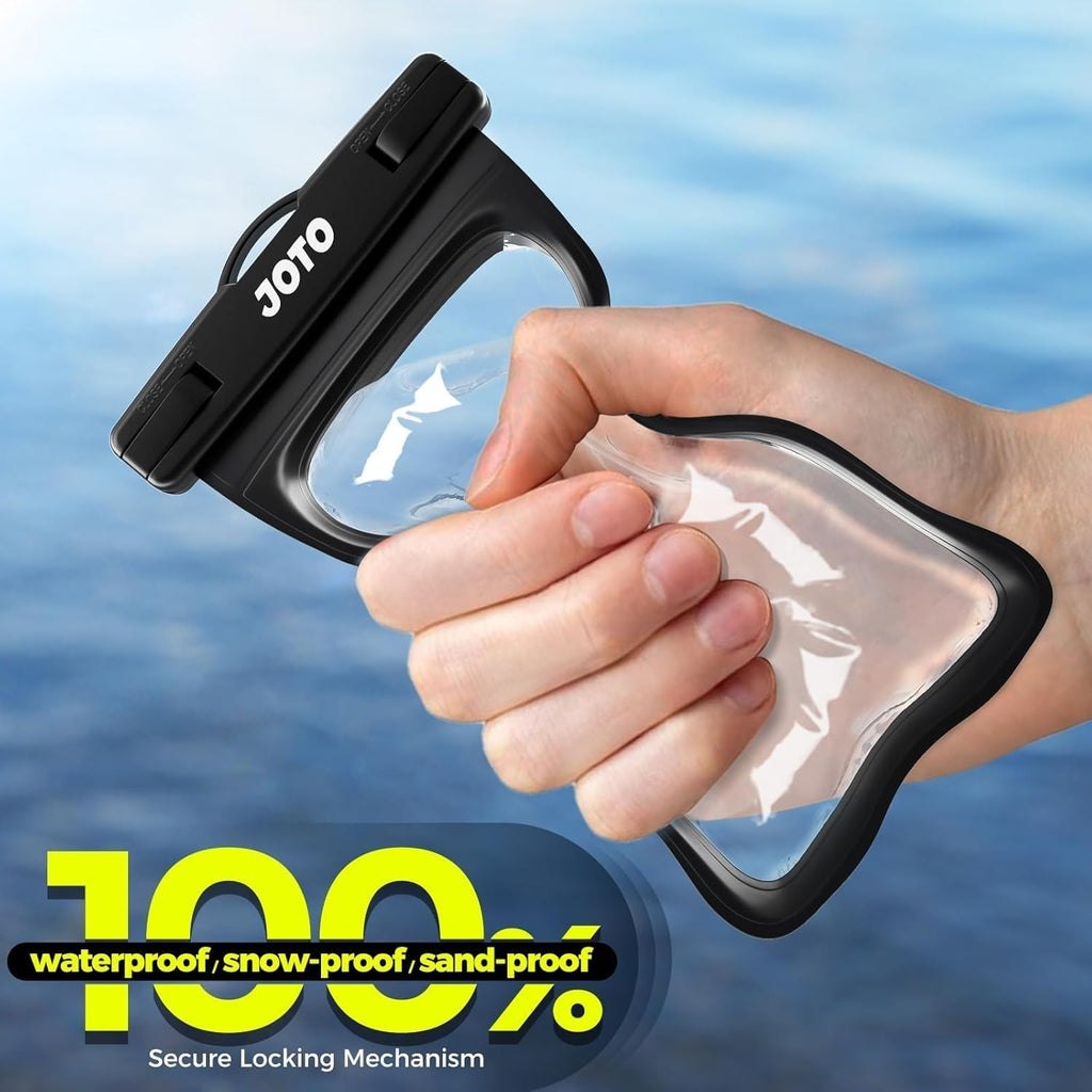 JOTO 2-Pack IPX8 Waterproof Phone Pouch - Up to 7 Inches Underwater to 100 Feet