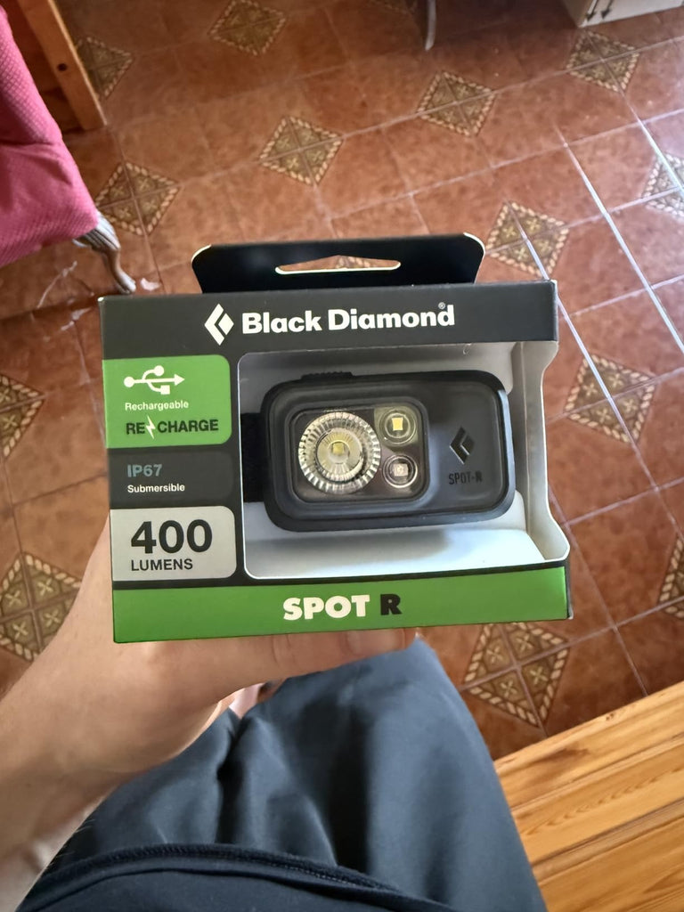 Black Diamond Spot 400-R Rechargeable LED Headlamp - IPX8 Waterproof PowerTap